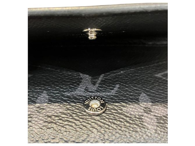 Tarjetero Louis Vuitton Enveloppe Monogram Eclipse Negro - vista 8