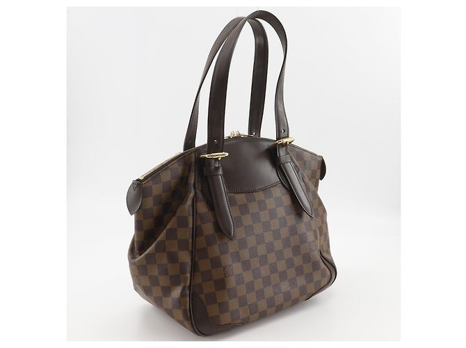 Borsa Tote Louis Vuitton Verona MM Damier Marrone - vista 3
