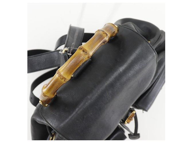 Gucci Lederrucksack Schwarz - Ansicht 5