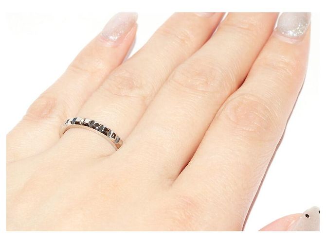 Boucheron Quatre Clou De Paris Pt950 Ring Größe 48 Silber Metallisch - Ansicht 5