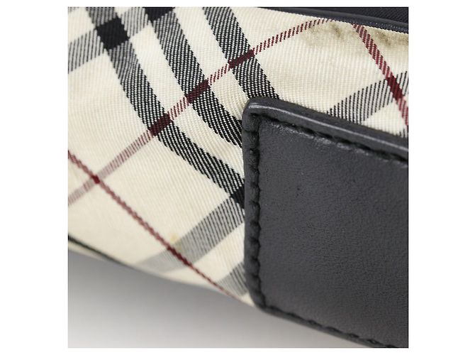 Borsa a tracolla in nylon Burberry Black Label Nero - vista 10