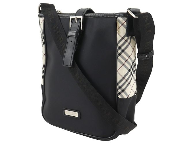 Borsa a tracolla in nylon Burberry Black Label Nero - vista 2