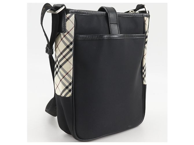 Borsa a tracolla in nylon Burberry Black Label Nero - vista 3