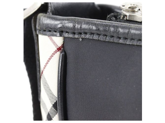 Borsa a tracolla in nylon Burberry Black Label Nero - vista 7