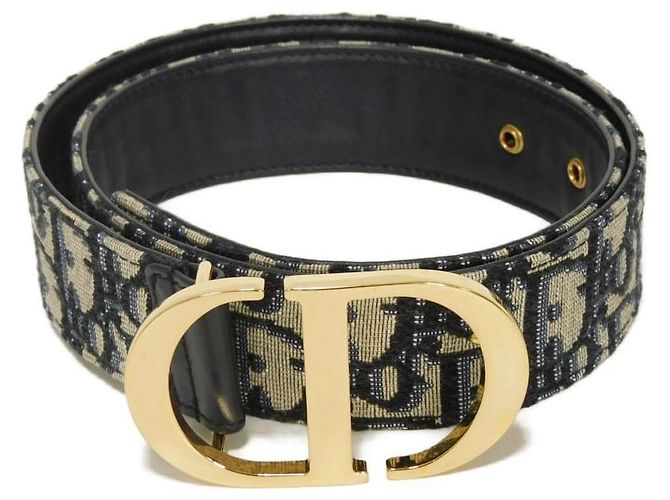 Christian Dior Cinturón Dior 30 Montaigne de algodón Castaño Beige - vista 2