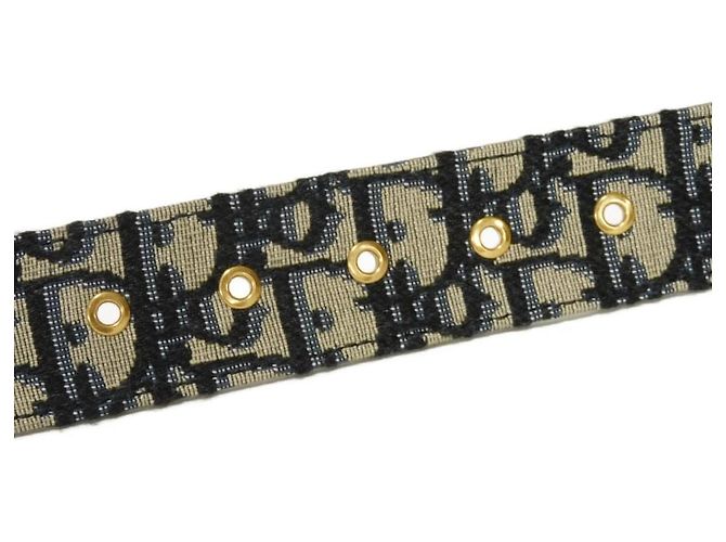Christian Dior Cinturón Dior 30 Montaigne de algodón Castaño Beige - vista 6