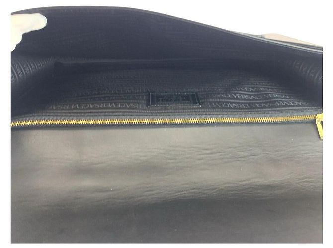 Valigetta in pelle Versace Nero - vista 9