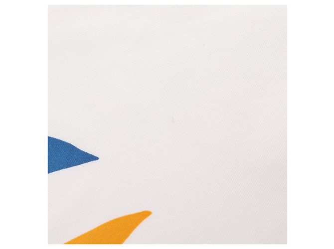 Hermès Hermes Carre Geant Carre140 TOUCANS DE PARADIS Sciarpa in seta Bianco - vista 6