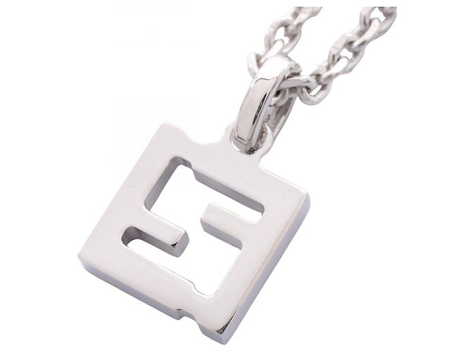 Fendi FF Halskette aus Edelstahl Silber Metallisch - Ansicht 2