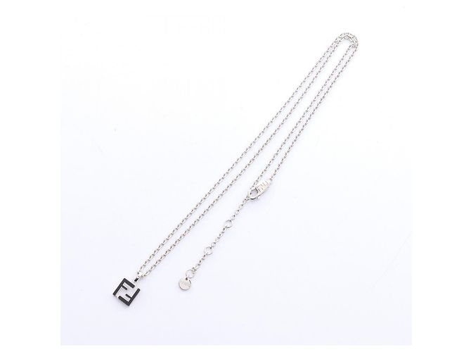 Fendi FF Halskette aus Edelstahl Silber Metallisch - Ansicht 3