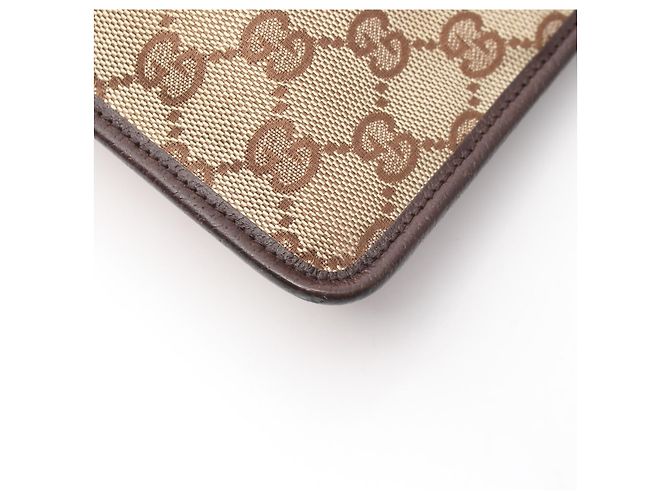 Borsa a Spalla Gucci GG Canvas Marrone Beige - vista 5