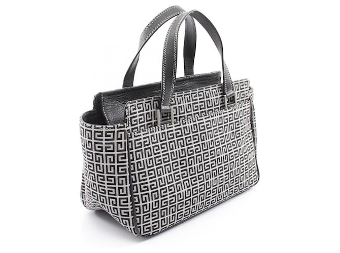 Borsa a mano Givenchy in pelle e tela Nero - vista 2