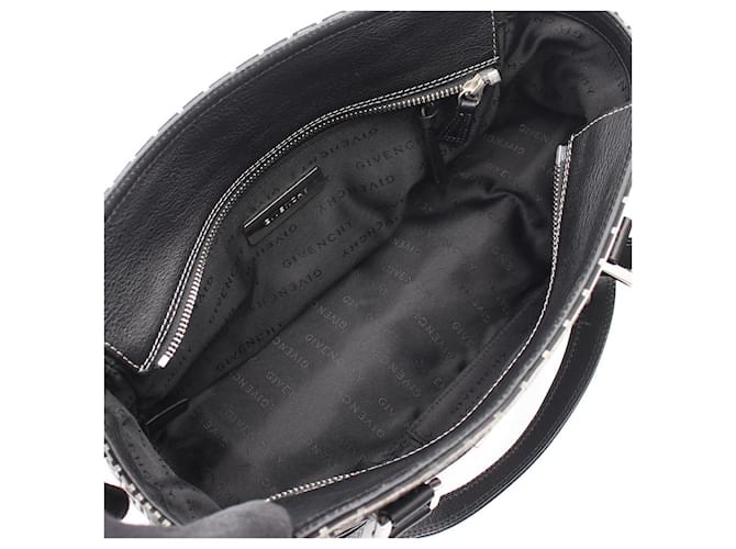 Borsa a mano Givenchy in pelle e tela Nero - vista 3