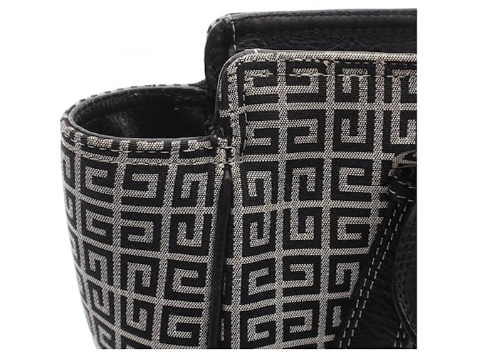 Borsa a mano Givenchy in pelle e tela Nero - vista 9