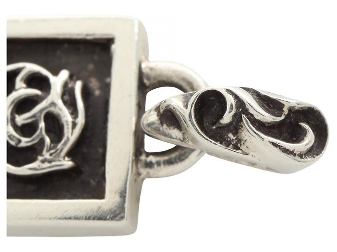 Chrome Hearts FRAMED FLRL Silver Pendant Silvery Metallic - view 4