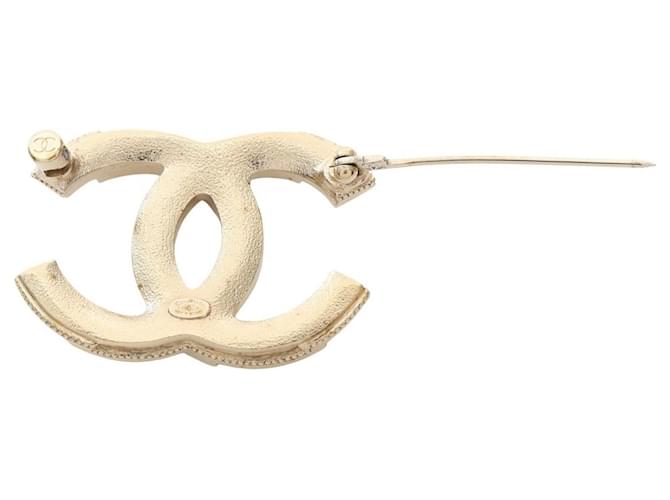 Chanel Coco Mark Brosche Golden Metallisch - vista 2