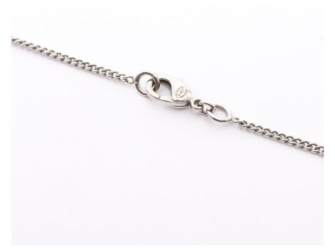 Collar Chanel Coco Mark Plata Metálico - vista 4