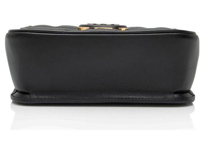 Mini borsa a tracolla Deco in pelle di vitello Gucci Nero - vista 4