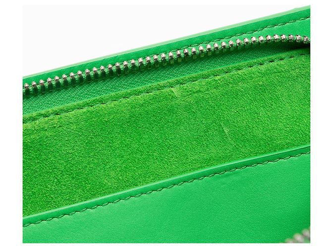 Portadocumenti in nappa Intrecciato Bottega Veneta Verde - vista 10