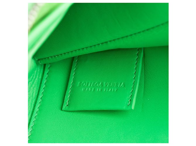 Portadocumenti in nappa Intrecciato Bottega Veneta Verde - vista 7