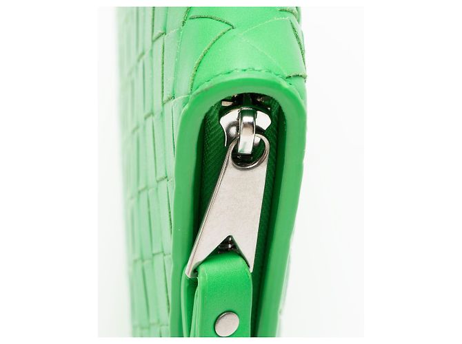 Portadocumenti in nappa Intrecciato Bottega Veneta Verde - vista 8