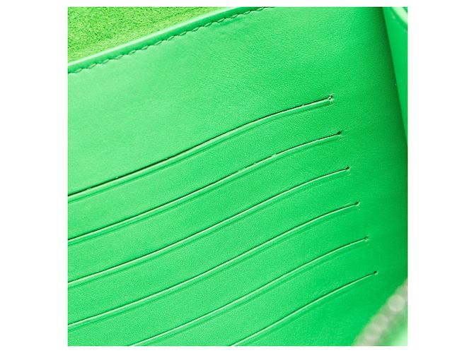 Portadocumenti in nappa Intrecciato Bottega Veneta Verde - vista 9