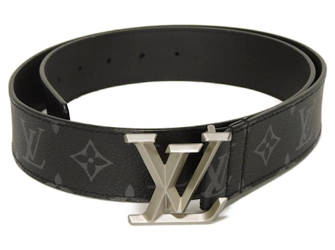 Cintura Sangle LV Pyramide Monogram Eclipse Louis Vuitton Nero - vista 2