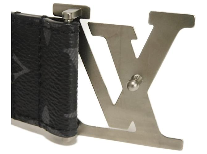 Cintura Sangle LV Pyramide Monogram Eclipse Louis Vuitton Nero - vista 4