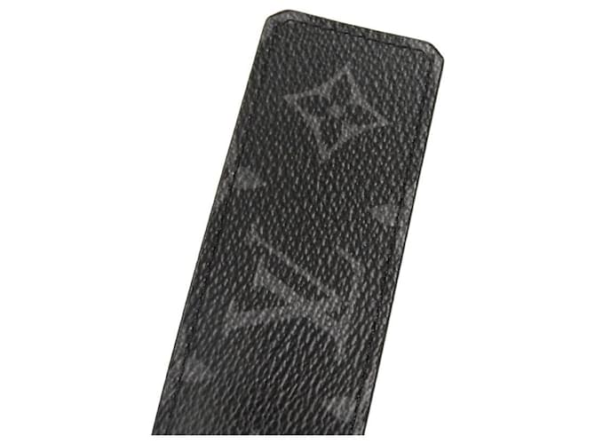 Cintura Sangle LV Pyramide Monogram Eclipse Louis Vuitton Nero - vista 7