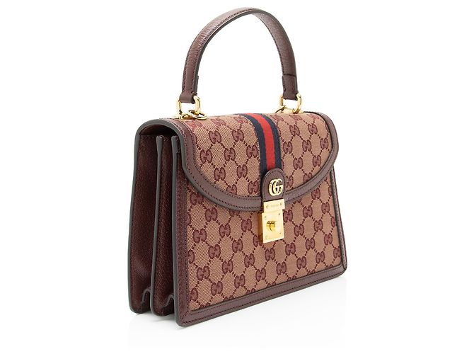 Gucci GG Canvas Ophidia Small Top Handle Rosso - vista 2