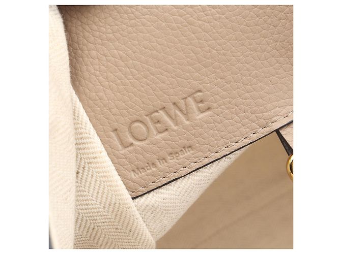 Borsa Loewe Hammock Small in pelle 2way Marrone Beige - vista 4