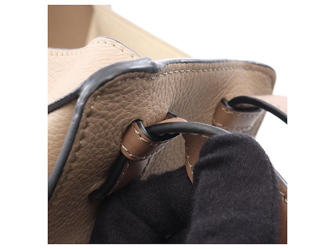 Borsa Loewe Hammock Small in pelle 2way Marrone Beige - vista 7