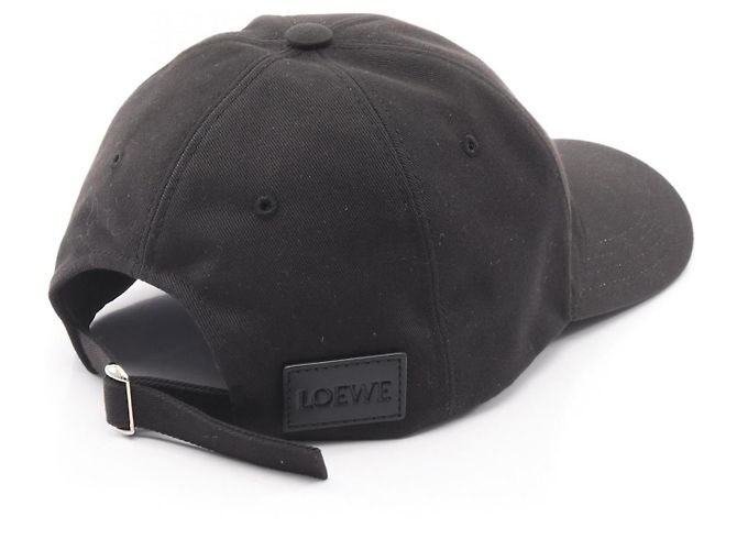 Cappellino in cotone con logo Loewe ricamato Nero - vista 2