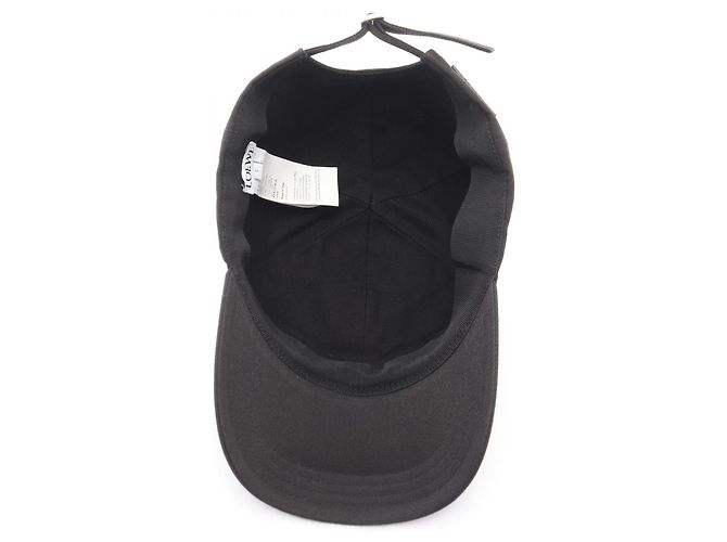 Cappellino in cotone con logo Loewe ricamato Nero - vista 3