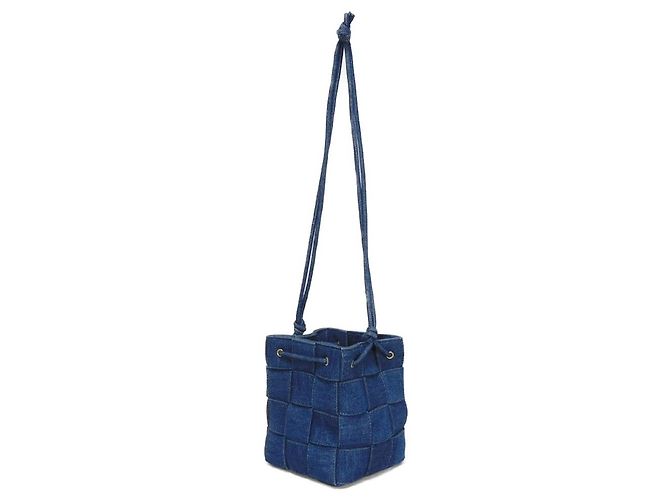 Borsa a secchiello Cassette Small Bottega Veneta borsa a tracolla Blu - vista 2