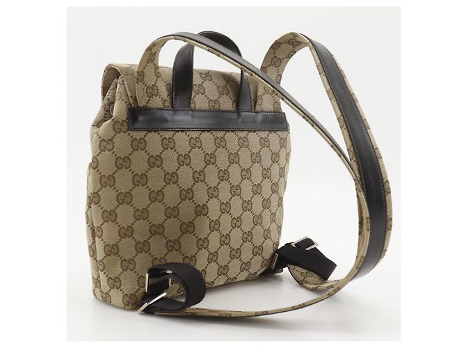 Zaino Gucci GG Canvas Marrone - vista 3