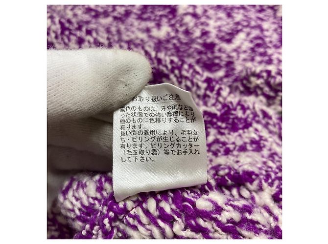Autre Marque SLOANE 3G Tenjiku Moku Slub Strickpullover Lila - Ansicht 6