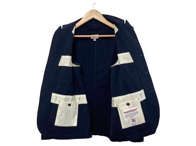 Autre Marque FWK by Engineered Garments Elbow Patch Work Jacket Blue Navy blue - view 3