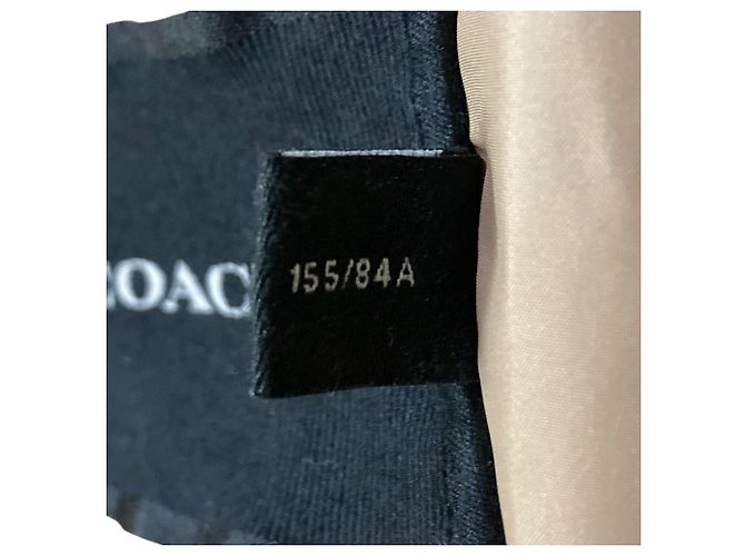 Chaqueta de shearling con firma Coach Azul Blanco roto Camello - vista 7
