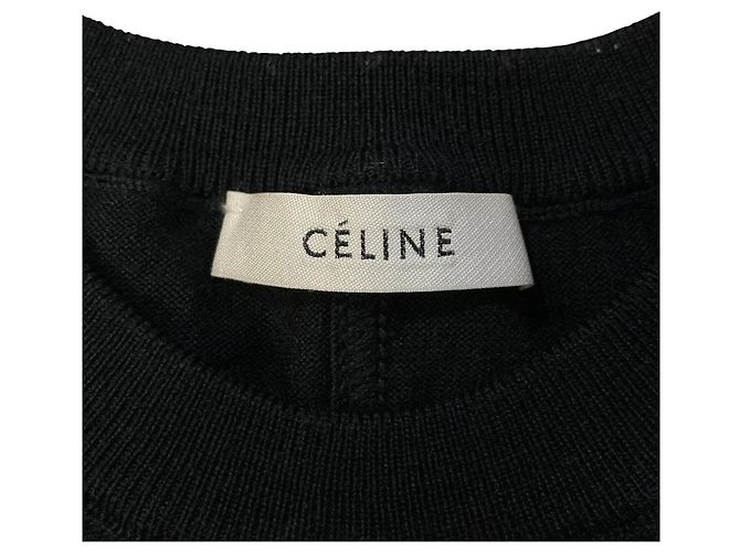 Céline Suéter de punto de lana Celine Negro - vista 4