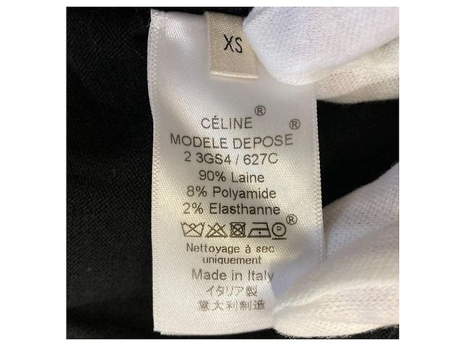 Céline Suéter de punto de lana Celine Negro - vista 5