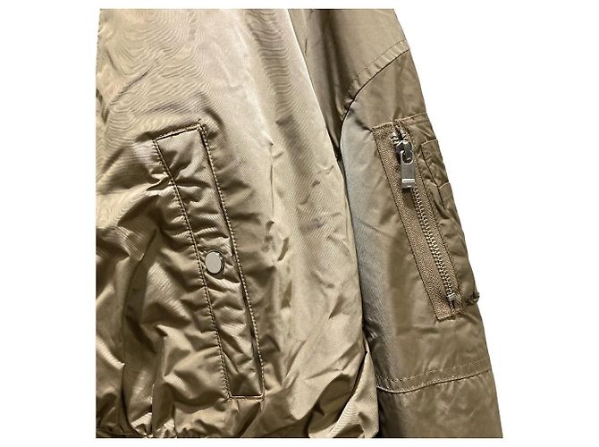 Autre Marque EZUMi Peplum Kapok MA-1 Jacket Beige - view 3