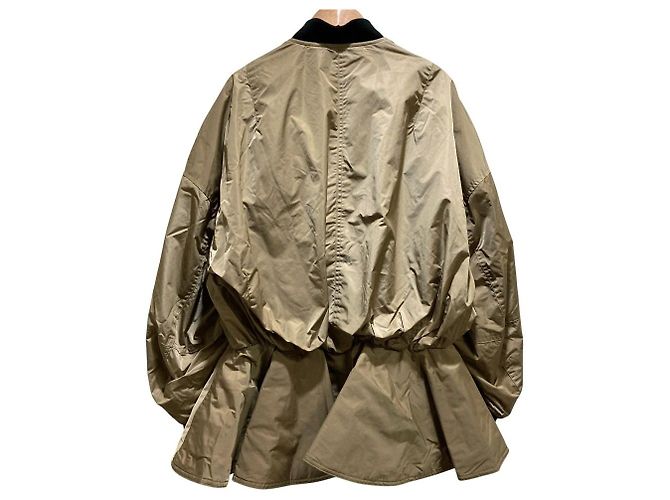 Autre Marque EZUMi Peplum Kapok MA-1 Jacket Beige - view 4
