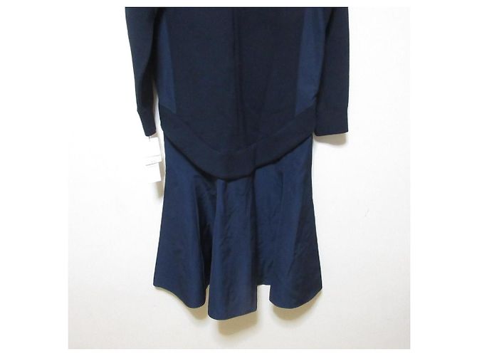 Autre Marque ELENDEEK Sweat Combo Maxi Kleid Blau Marineblau - Ansicht 7