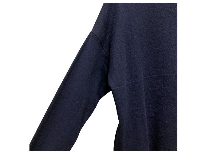 Stella Mc Cartney Stella McCartney Seiden-Woll-Pullover Blau - Ansicht 3