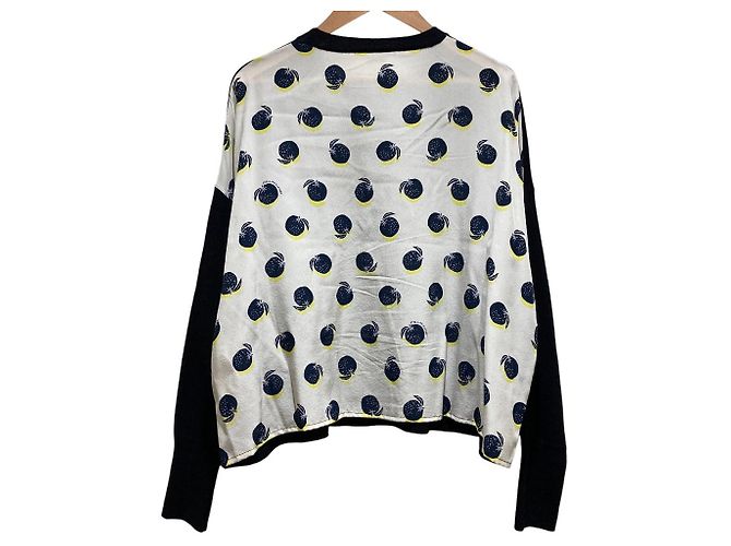 Stella Mc Cartney Stella McCartney Seiden-Woll-Pullover Blau - Ansicht 4