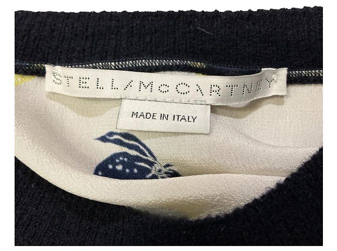 Stella Mc Cartney Stella McCartney Seiden-Woll-Pullover Blau - Ansicht 6