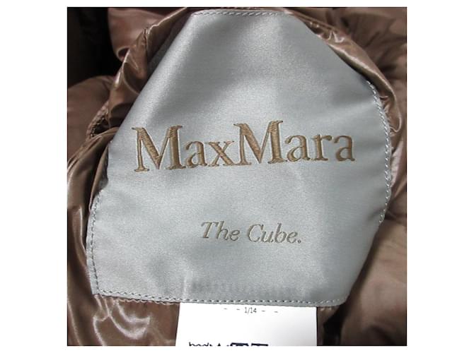 Chaleco largo acolchado The Cube Down Max Mara Castaño - vista 7