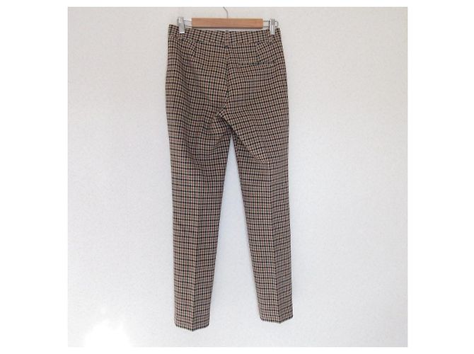 Theory Check Tapered Hose Braun - Ansicht 2
