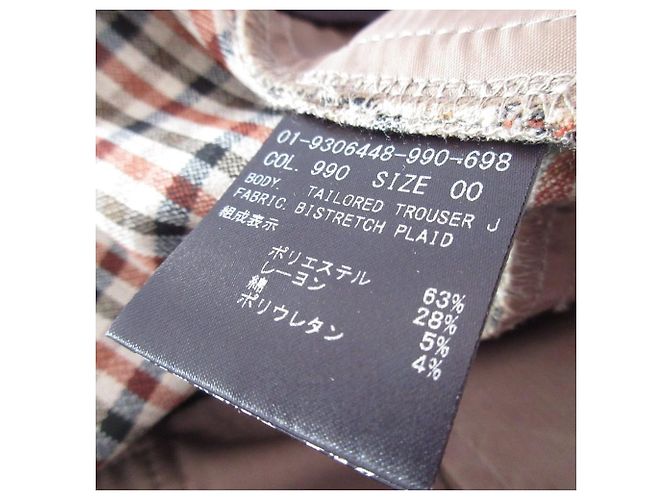 Theory Check Tapered Hose Braun - Ansicht 6